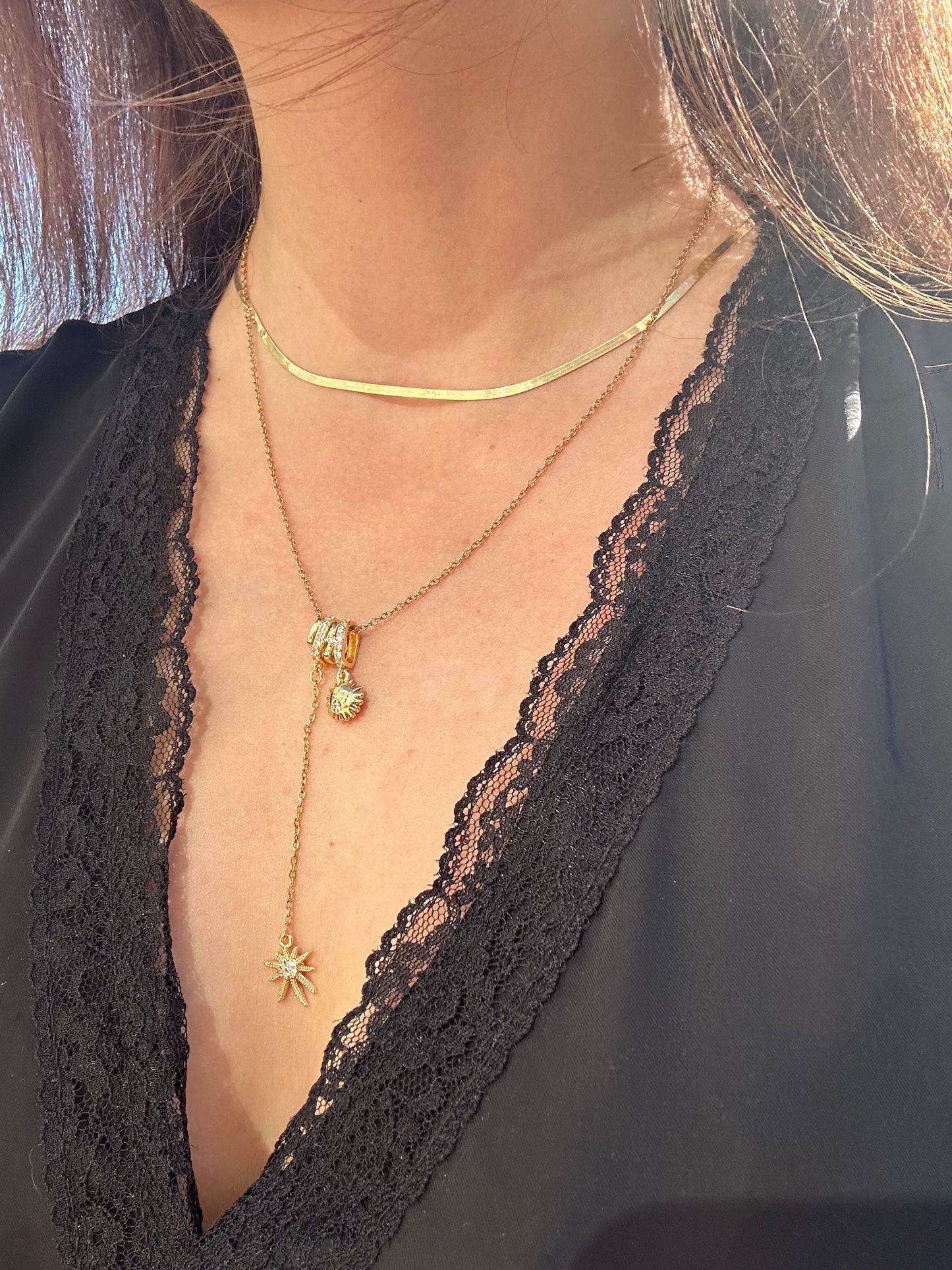 Lumen Star Charm Kolye