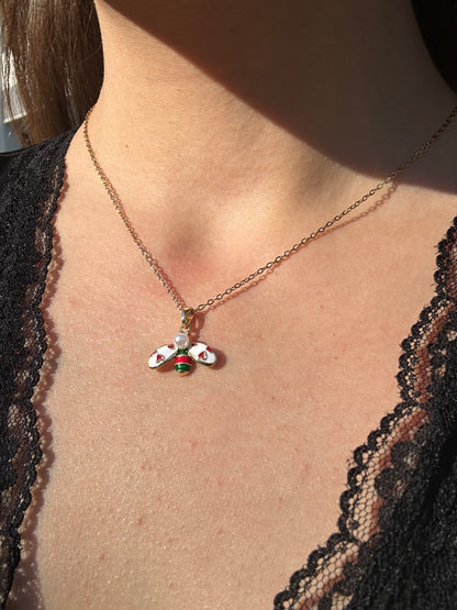 Bella Bee Arı Charm Detaylı Kolye