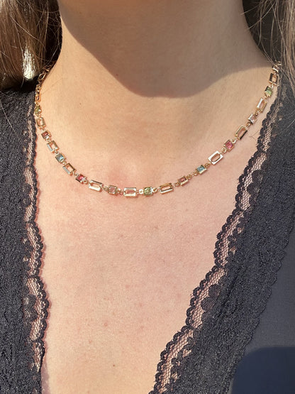 Jewel Mosaic - Renkli Taşlı Kolye