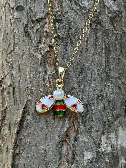 Bella Bee Arı Charm Detaylı Kolye