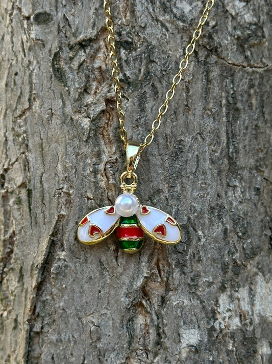 Bella Bee Arı Charm Detaylı Kolye