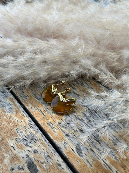 Amber Arc Küpe