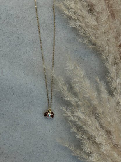 Ruby Ladybug - Uğur Böceği Charm Detaylı Kolye